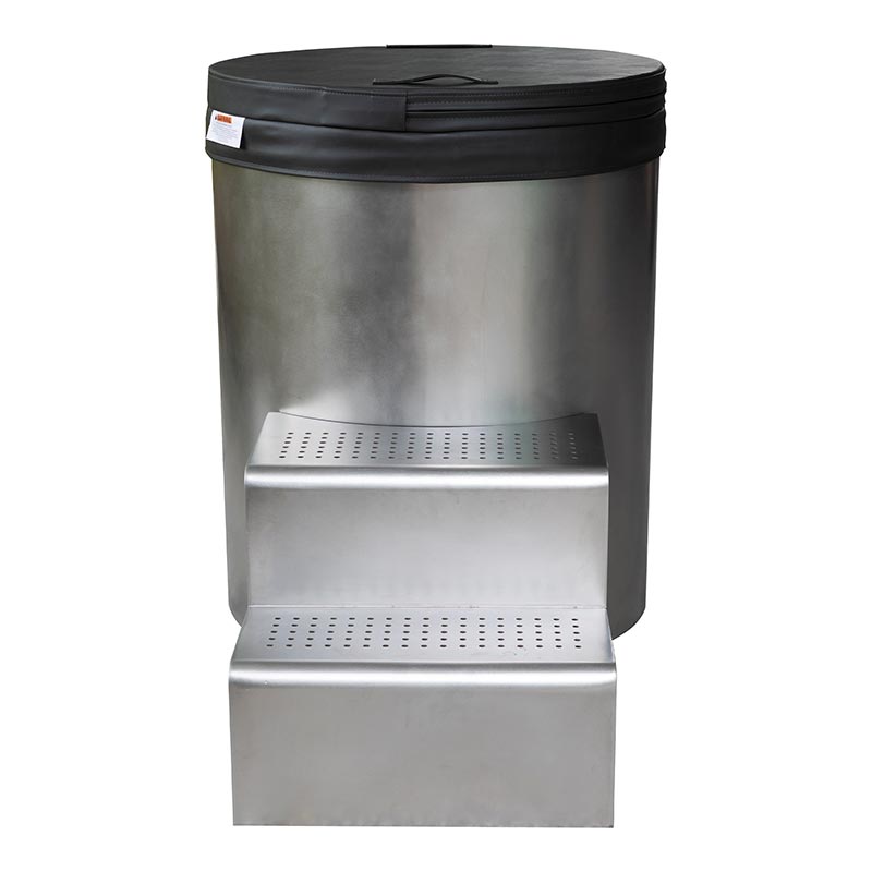 Full 304 Stainless Steel Round Cold Plunge Tub