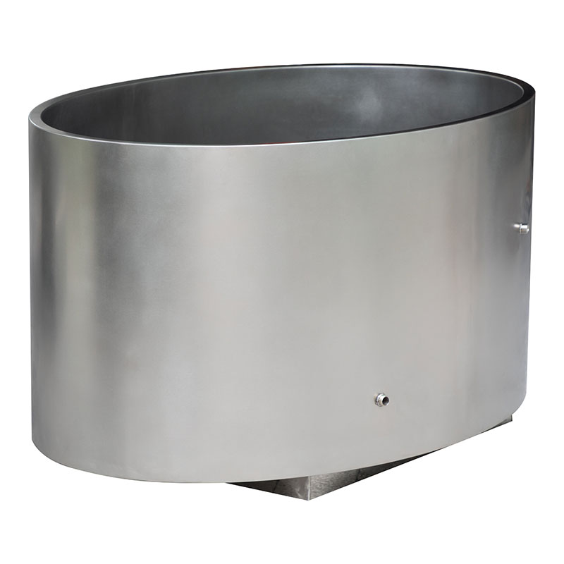 All-Stainless Steel Oval Oval Cold Plunge Tub