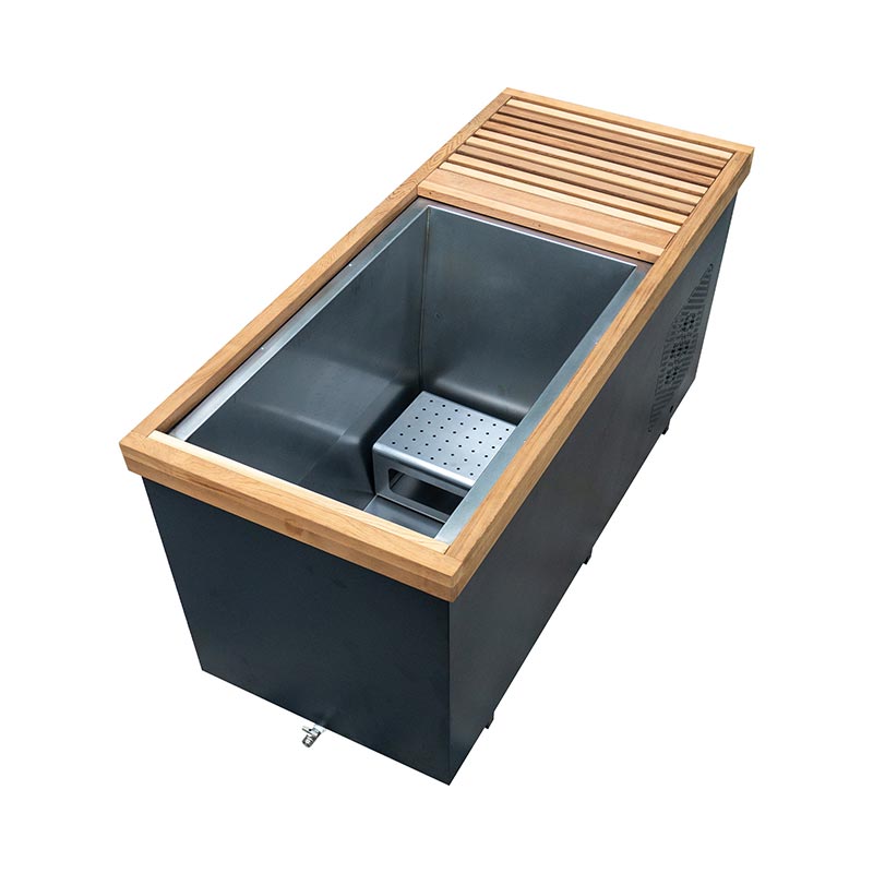 Cedar ສີແດງຂະຫນາດໃຫຍ່ Plunge ເຢັນທີ່ມີສະແຕນເລດ 304