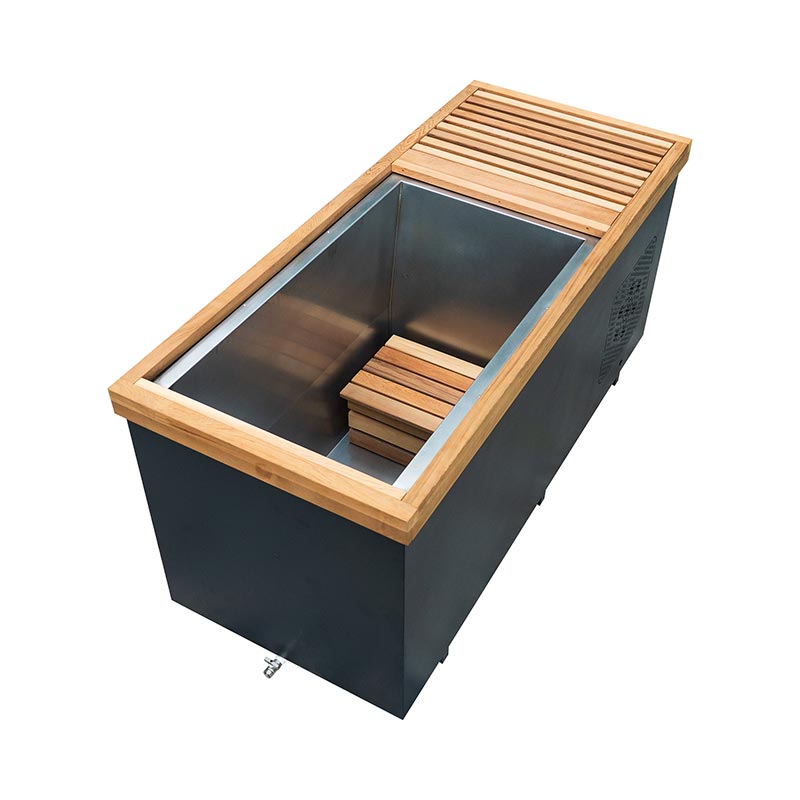Cedar ສີແດງຂະຫນາດໃຫຍ່ Plunge ເຢັນທີ່ມີສະແຕນເລດ 304
