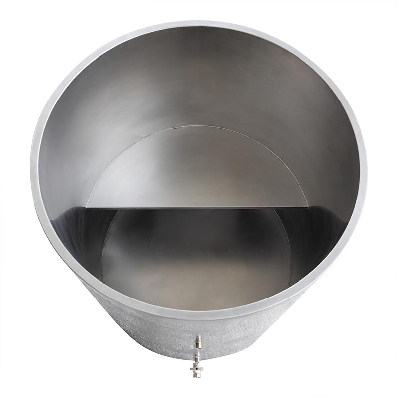 Full 304 Stainless Steel Round Cold Plunge Tub